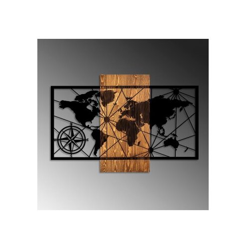 Wallxpert Zidna dekoracija Mapa svijeta 3 M, 84x57cm Slike