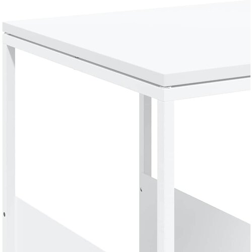  Bočni stolić bijeli 55 x 36 x 59,5 cm od konstruiranog drva Slike