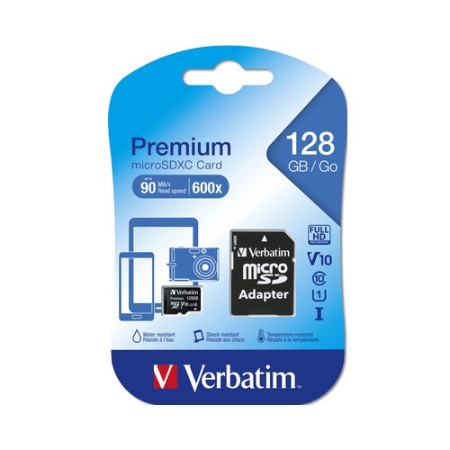 Verbatim microSDXC 128GB UHS-I Class 10 44085 memorijska kartica Slike