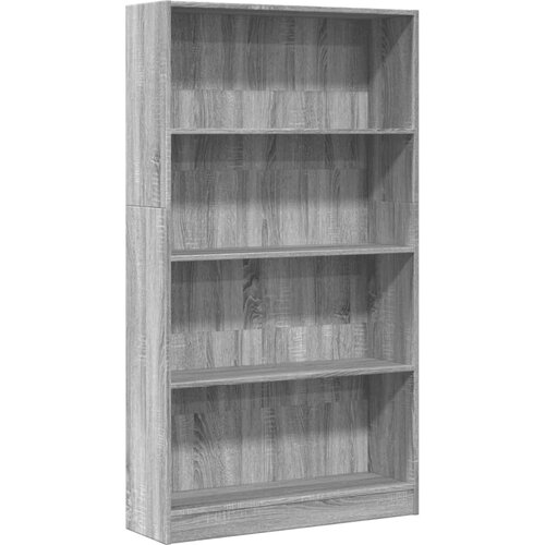 VidaXL Knjižna omara siva sonoma 80x24x143 cm inženirski les, (22009654) Slike