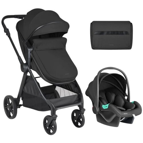 Kikka Boo kolica za bebe 3u1 Jean set Black, 0m+ Slike