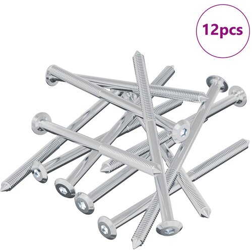 vidaXL Vijak 12 pcs srebrna M6 x 100 mm Jeklo, (5000163878) Cene