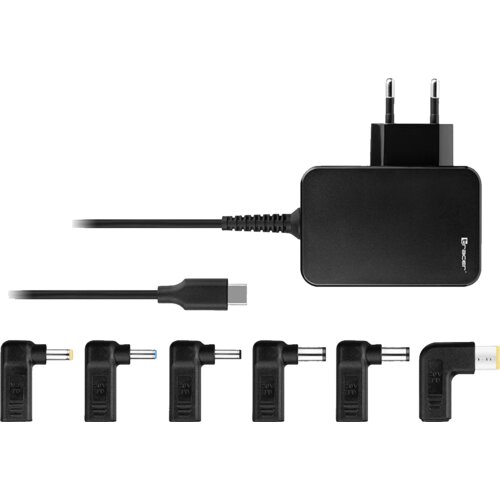 Tracer Punjač za laptop, univerzalni, 7u1, 65W - NOTEBOOK CHARGER PRIME 65W 7IN1, Crni Cijene