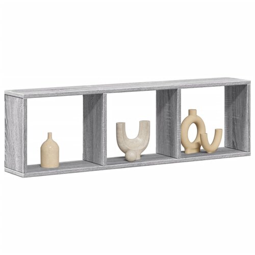 VidaXL Stenska omarica 100x16x30 cm siva sonoma inženirski les Slike