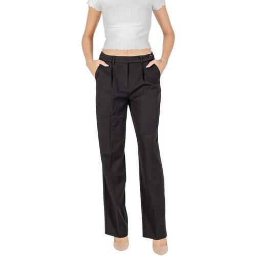Only Hlače Chino / Carrot ONLSULAJMA LIFE HW STR PANT CC TLR 15351108 Črna Slike