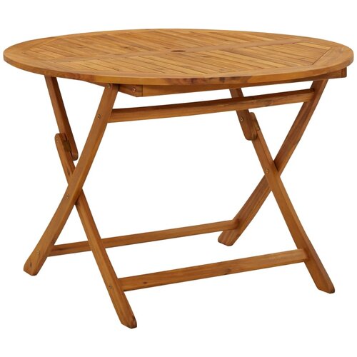 The Living Store Zložljiva vrtna miza 110 cm trden akacijev les - Vrtna Miza, (21459250) Slike