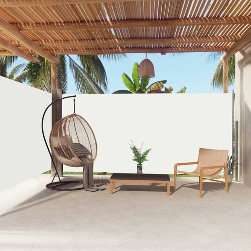 VidaXL Uvlačiva bočna tenda krem 180 x 600 cm Slike