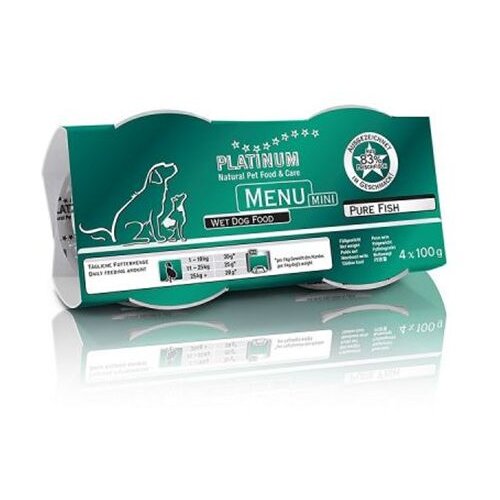 Platinum HRANA ZA PSE MENU MINI RIBA 4X100GR Slike