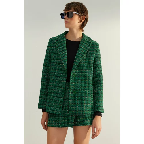 Trendyol Green Premium Woven Blazer Jacket