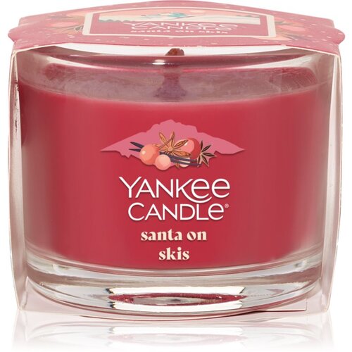 Yankee Candle Santa On Skis votivna sveča glass 37 g Slike