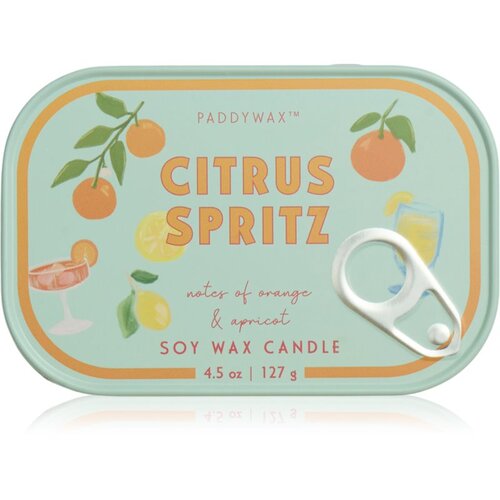 Paddywax Bistro Tin Citrus Spritz mirisna svijeća u limenci 127 g Slike