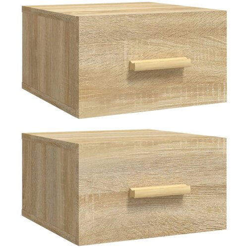 Maison Chic Stenski Dvo delni komplet Nočne omarice - Nočne mize sonoma hrast 35x35x20 cm, (21689058) Slike