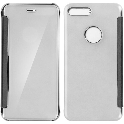 AVIZAR Preklopna torbica, zrcalna torbica za iPhone 7 Plus/8 Plus, preklopna sprednja stran - srebrna, (20526453) Cene
