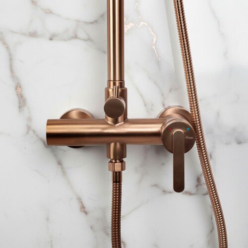 REA Bath Tu&amp;scaron; set Rea Ontario Brush Copper Slike