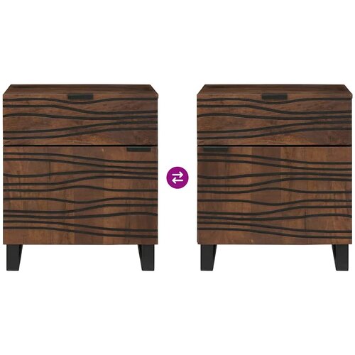  Noćni ormar Orah 50 x 33 x 60 cm Konstruirano drvo Slike