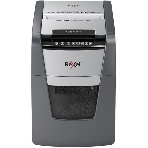  UNI&amp;Scaron;TAVAČ DOKUMENTACIJE 90 (ROČNO 8) LISTOV CROSSCUT OPTIMUM AUTO FEED PLUS 90X REXEL 2020090XEU Slike
