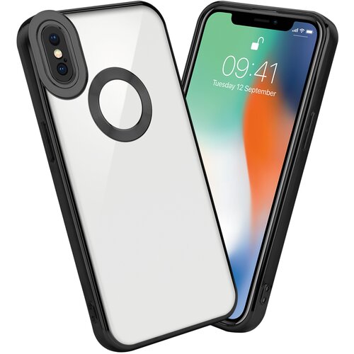 Cadorabo Case, združljiv z Apple v prozorni - črni - za&amp;scaron;čitni pokrov, narejen iz fleksibilnega silikona TPU s kromiranjem, (20603770) Slike
