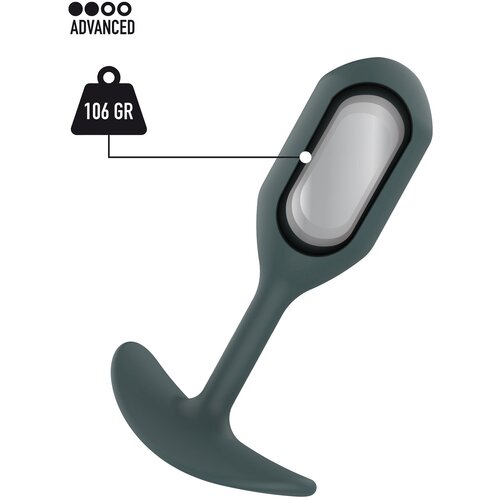 Toyjoy Buttocks The Player Weighted Plug Grey Cene