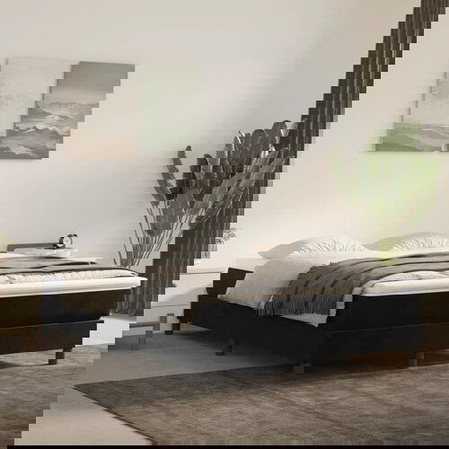 VidaXL Madrac s džepičastim oprugama crni 140x200x20 cm bar&amp;scaron;unasti Slike
