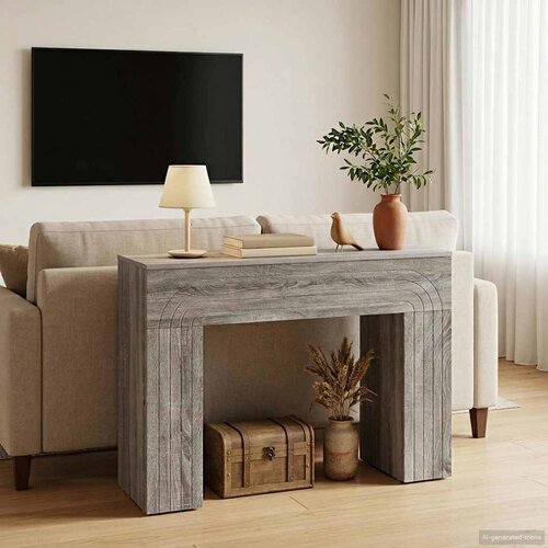  Kava Stol Siva sonoma 102 x 35 x 75 cm Konstruirano drvo Cijene