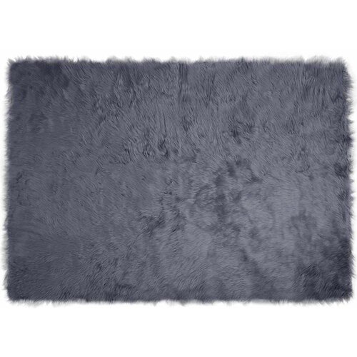 vidaXL lažna ovčja preproga antracit 140 x 200 cm poliester Cene