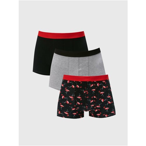 LC Waikiki Boxer Shorts - Black - 3-pack Cene
