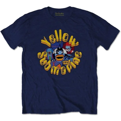 The Beatles Košulja Yellow Submarine Baddies Unisex Navy Blue L