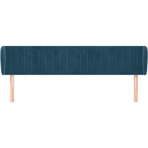  Uzglavlje s u&amp;scaron;ima tamnoplavo 203x23x78/88 cm bar&amp;scaron;unasto Slike