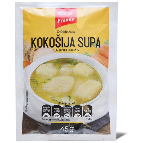 Maxi Supa kokosija sa knedlama Premia 45g Cene