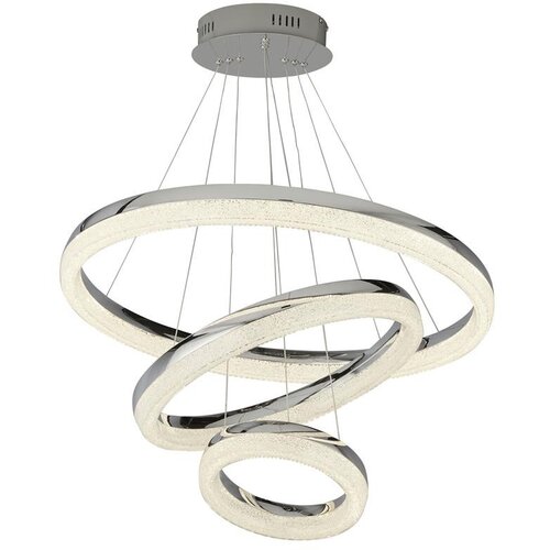 Searchlight Circle LED stropna svetilka s 3 obroči, krom, zdrobljen led 4000K, (22100774) Cene