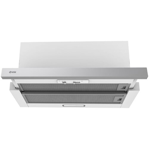 Vox Teleskopska napa, 595*308*255, 3 brzine, 1 motor, max protok vazduha 550m3, led svjetlo, extra - 2 ugljena filtera u pakovanju, inox Cijene