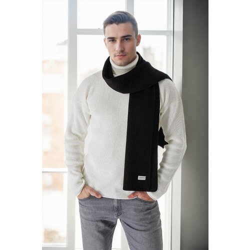 Dewberry 49766 Knitted Mens Scarf-BLACK Cijene