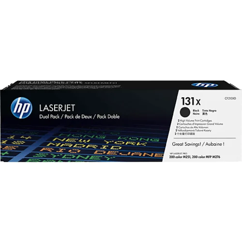 Hp Toner CF210XD 131X (črna), dvojno pakiranje, original