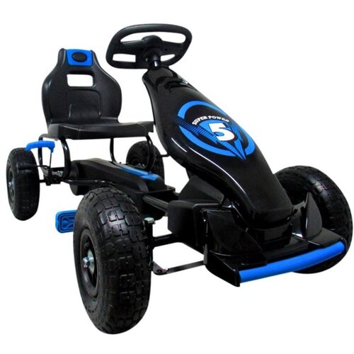  Dječji karting G8 na pedale crno - plavi Slike