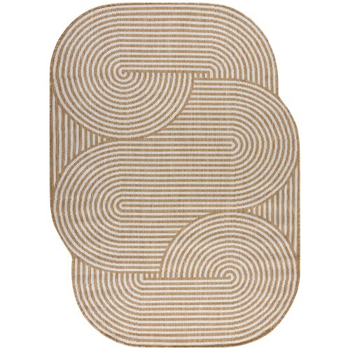 RugsX Preproge ORGANIC 1835 sisal preproga Geometric ecru / 120x170 cm Bež Cene