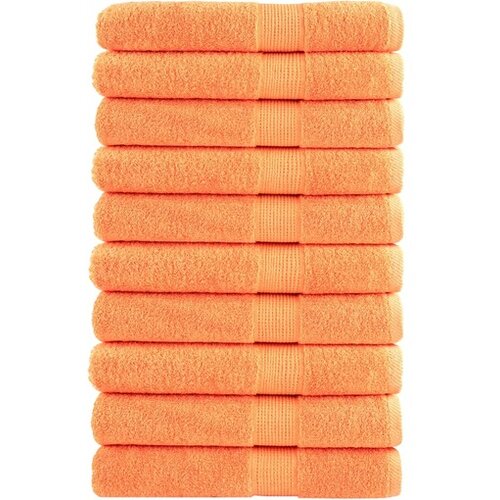 vidaXL Premium brisače 10 kos oranžna 80x200 cm 600 g/m2 100 % bombaž Cene