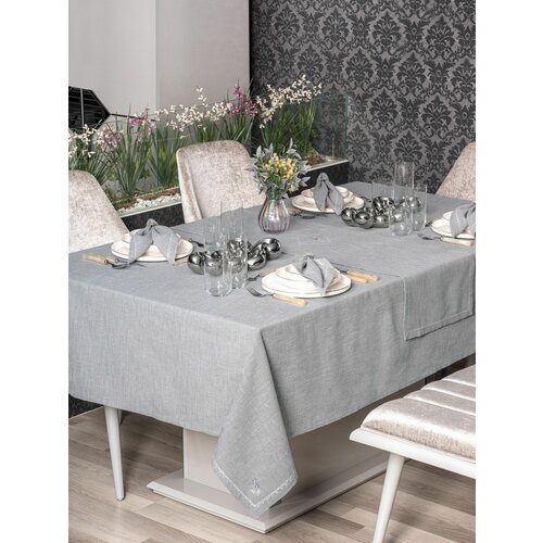 pera - grey grey tablecloth set (8 pieces) Cene