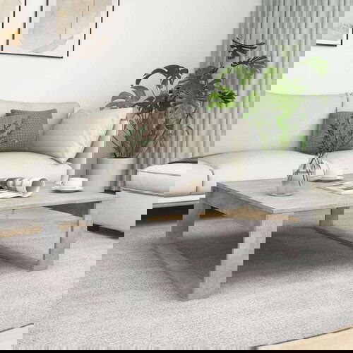  Stolić za kavu siva boja betona 100 x 100 x 35 cm od iverice Cijene
