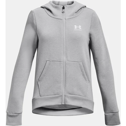 Under Armour Sweatshirt Rival Fleece LU FZ Hoodie-GRY - Girls