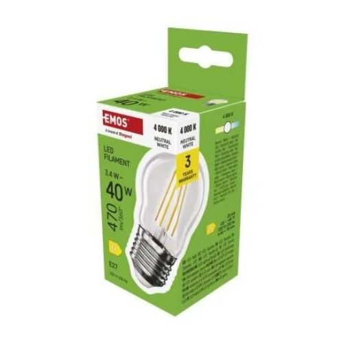 Emos zf6d23 Led sijalica filament mini globe 3,4w(40w) 470lm e27 nw ( 3494 ) Cene