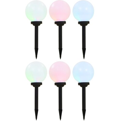  Vanjske solarne svjetiljke 6 kom LED kuglaste 20 cm RGB Cijene