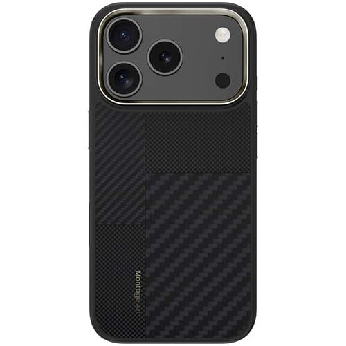 Benks Montage Magnetic Armor Pro Kevlar maska s metalnim okvirom 600D+1500D (MA69) za iPhone 17 Pro crna (gumb za upravljanje kamerom) Slike