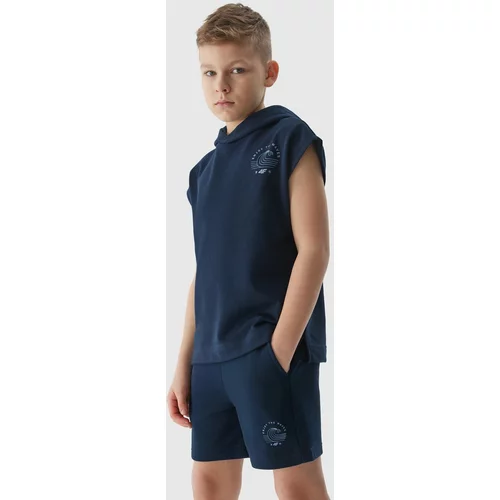 4f Boys' Tracksuit Shorts - Navy Blue