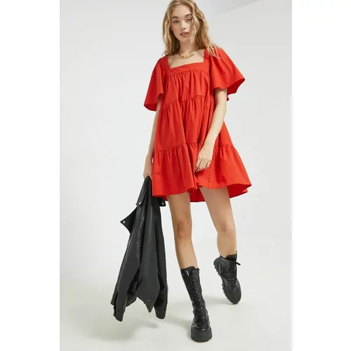 Abercrombie & Fitch Obleka rdeča barva,