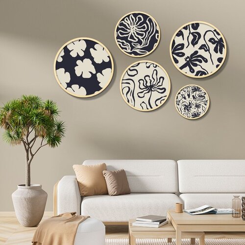 Wallity dekorativna slika Yats-05, 43,5x43,5cm, 5 delova Slike