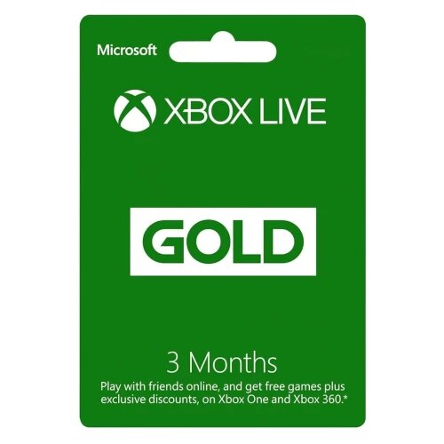 X BOX Live GOLD Subscription Card 3 Months Live GLOBAL Slike