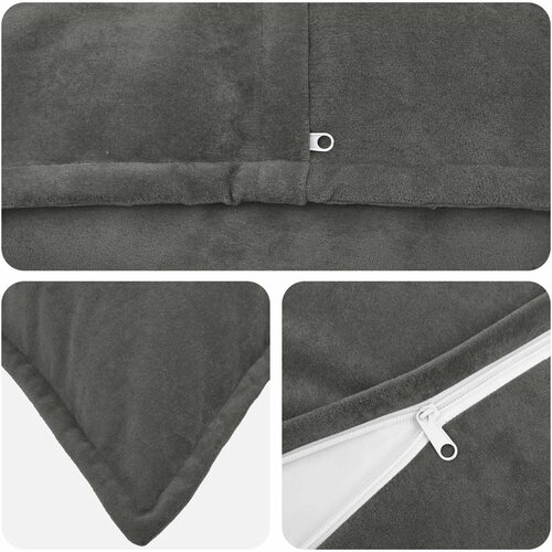  Presvlaka za jastuk 2 pcs HOUTEN Antracit 50 x 80 cm Slike