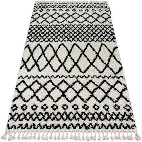 RugsX Preproge Preproga BERBER SAFI N9040 bela / črna 160x220 cm Bela Cene