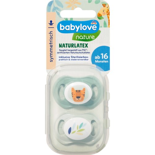 babylove nature naturlatex simetrične varalice od lateksa, 16+ meseci, više vrsta 2 kom Cene