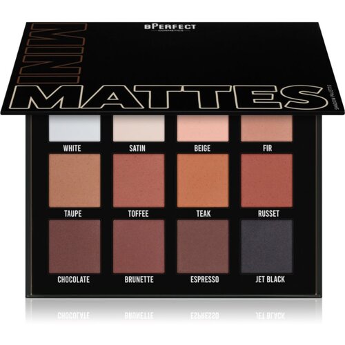 BPerfect MiniMattes paleta senčil za oči 15,6 g Slike
